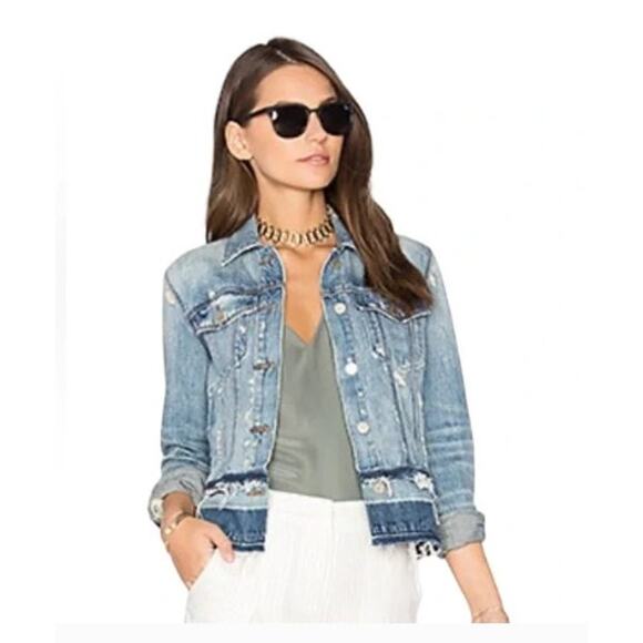 J Brand Deena Jacket Arcane Jacket Destroyed Size Small - Picture 1 of 10